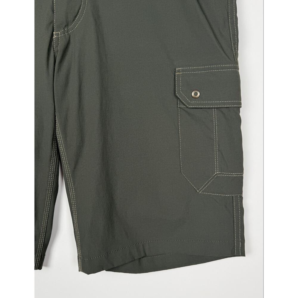 KUHL Renegade Cargo Shorts Green Men’s 36 Nylon Stretch Hiking Outdoor Utility - Picture 3 of 8